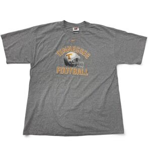Nike Team Tennessee Volunteers Football T-Shirt Mens XL Gray Graphic Tee Vintage